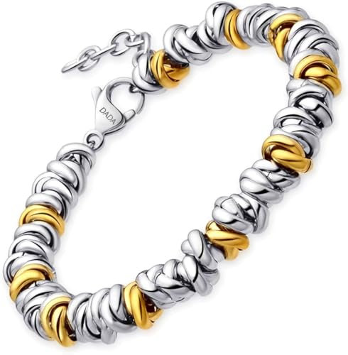 Dada Gioielli - Bracciale Donna Nodini Intrecciati Acciaio Oro