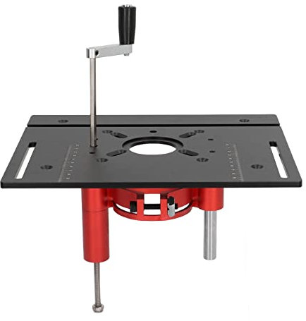 Plyisty Router Table Lift for Precise Woodworking, Hand Crank Lifting Router Lift System for S8-2 Model (Black)