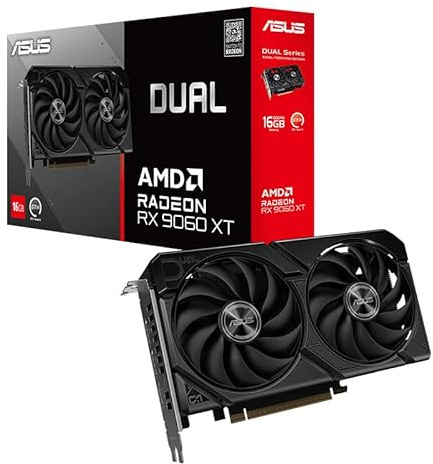 ASUS AMD Dual Radeon RX 9060 XT 16GB GDDR6 Video Card DUAL-RX9060XT-16G