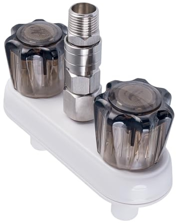 Tuxuseo Shower Valve - Bath Shower Fitting for High Pressure Quick Coupling Adapter Camping Boat Van Outdoor