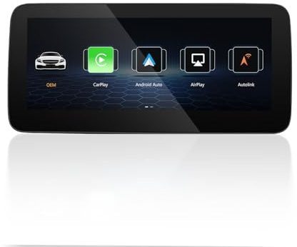 10,25 Zoll Linux CarPlay für Mercedes A/CLA/GLA/C/G NTG 4.5/4.7 | W176 W204 C117 X156 W463 (2013-2016), Plug & Play, erhält Originalfunktionen, OEM-Kamera, Wireless Android Auto, MirrorLink