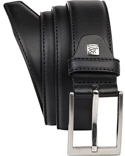 LINDENMANN Leder-Gürtel Herren 35 mm breit, Gürtel Herren Vollledergürtel schwarz, Größe/Size:110, Farbe/Color:schwarz