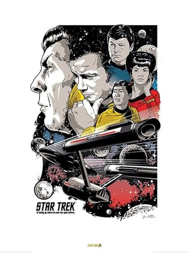 Star Trek Boldly Go - 50th Anniversary 60 x 80cm Kunstdruck