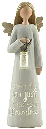 Blossom Bucket Grandma Engel mit transparenter Vase, Mehrfarbig