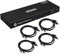 TESmart HDMI KVM Switch 8 Port 4K 60Hz 8 in 1 out Rack Mount Switch mit 8 x 1,5m KVM-Kabel, USB2.0-Gerät 8 Port Eingangskontrolle bis zu 8 Computer/Server, RS232, LAN Port Control Switch, HDCP2.2