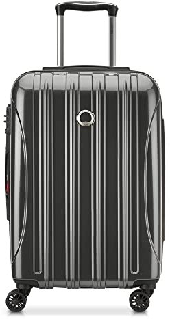 DELSEY Paris Helium Aero Hardside Erweiterbares Gepäck mit Spinnrollen, Gebürstete Anthrazit, Carry-On 21 Inch, Helium Aero Hardside Erweiterbares Gepäck mit Spinnrollen