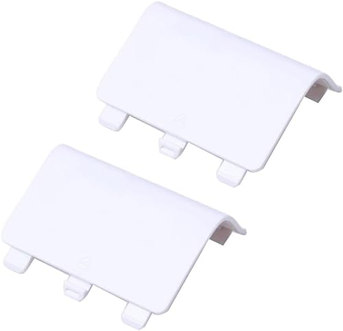 Gamer Gear Batteriefachabdeckung für Xbox One Controller - Ersatz Xbox Controller Abdeckung - Weiß Xbox Controller Batteriefachdeckel - Nicht für Series X Controller - 2er-Pack