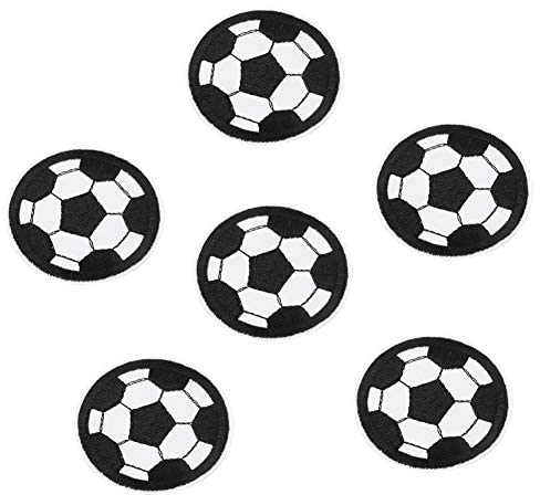 Applique Patches Footballs,Football Embroidered Iron on Patches Badges Craft Applique Clothing Sticker Patch for Cloth Ironing Sewing Backpacks DIY