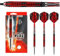 Fire Inferno 90% Tungsten Darts | Darts-Set mit Stahlspitze| 21g, 22g, 23g, 24g, 25g & 26g | Enthält Supergrip Ignite Shafts und 100 Micron Fire Flights- 25grmm