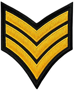 Mono-Quick Bügelbild Aufnäher Patch Applikation zum Aufbügeln Military Army Abzeichen groß 7,5 x 9,5 cm