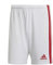 adidas Herren Squadra 21 Shorts, White/Team Power Red, XL