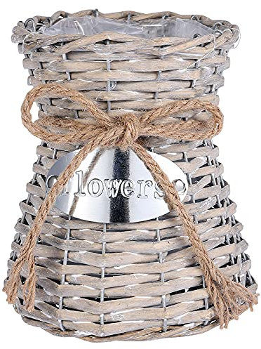 Grand Vase En Osier 1 vase de - Panier délicat - Panier de vintage gypsophile Fleur En Osier Vase