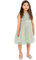 Maya Deluxe Mädchen Paillettenverziertes Hochzeit Und Geburtstag Festlich Mit Bandschleife Brautjungfernkleid Kleid, Green Lily, 7-8 Jahre EU