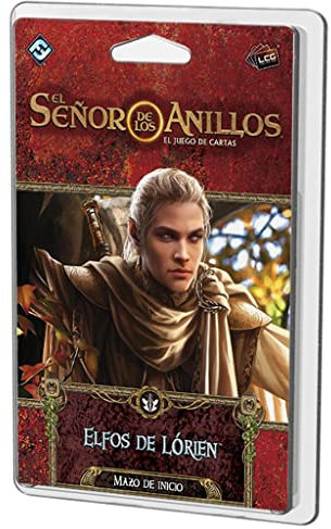 Fantasy Flight Games, MEC104ES El Señor de los Anillos LCG, Elfos de Lórien Mazo de Inicio, Juego de Cartas en Español, Multicolor