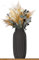 3D Vase Dekovase Stella L 30cm Bodenvase Vase für Pampasgras Trockenblumen Grau