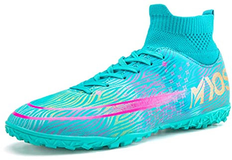 IFIKK - Scarpe da calcio a collo alto, scarpe da allenamento professionali da uomo, C1, 36 EU