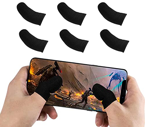 5RIDGE Gaming Finger Sleeves für Handy Gaming, Reibungslose Bedienung, Anti-Schweiß, Extrem Dünn, Kompatibel mit Handy Tablet Geräten (2 Stück)