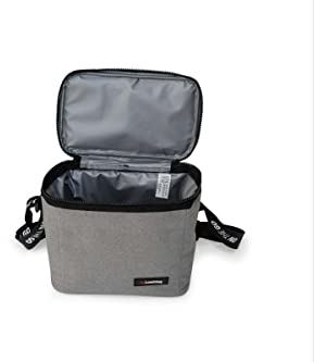 Iris barcelona - Bolsa Térmica Porta Alimentos 4L Negro - Bolsa Almuerzo, Bolsa Isotérmica para Comida, Lunch Bag Portátil, Bolsa Nevera Pequeña para Trabajo y Picnic, Mantiene Frío hasta 8 Horas