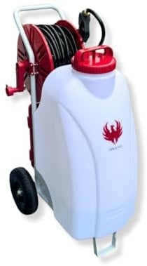 PHOENIX Pulvérisateur Électrique Gladiator Sprayer 45L - pulvérisateur électrique toiture à Batterie - Tuyau 30m, Roues Tout-Terrain pulvérisateur toiture Longue portée Jet de 10m