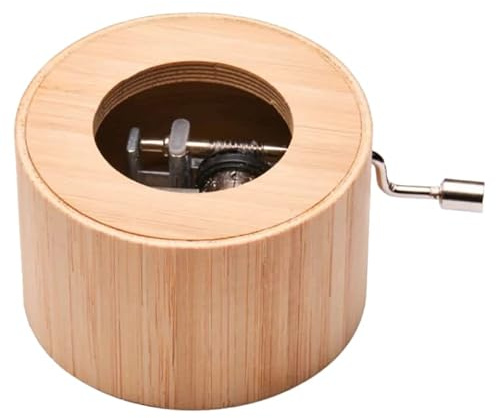 Spieluhr aus Bambus mit dem Schlaflied: Guten Abend, gut’ Nacht - music box von Kurbelwerk green-line, Classic-Edition