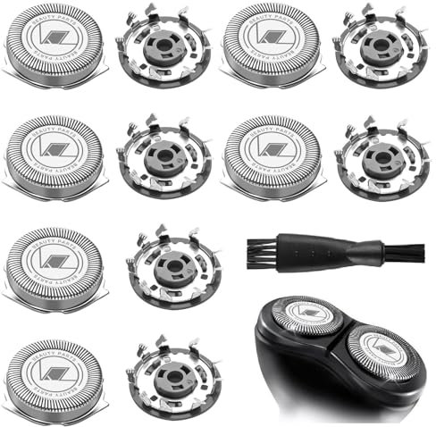 6 Pack Replacement Shaver Heads for Philips, Compatible with Series 1000, 2000, 3000, 5000, Replacement Blades for Philips with Cleaning Brush, Compatible with Phillips Series AT8xx, AT7xx, PT7xx