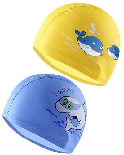 TODREMOU Cuffia Piscina Bambino Bambina Cuffie-Costume 3-10 anni PU