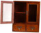 Homoyoyo Wand-speiseschrank Vintage-wandschrank Erste-Hilfe-Schrank Wandmontierter Medizinschrank Mini-vitrine Apothekerschrank Über Dem Mini-aufsatzschrank Holz Kleiner Schrank Hölzern