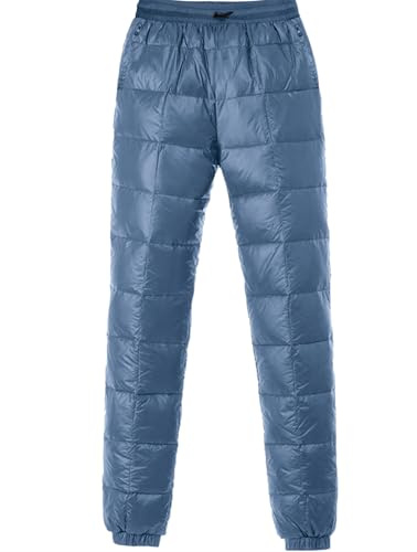 HOTIAN Damen Daunenhose Ultraleichte Winter Warme Daunenhose Jogginghose Winddicht Winterhose Wasserabweisend Skihose Thermohose