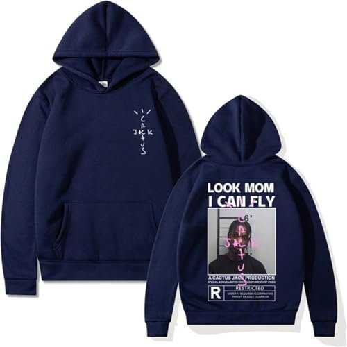 EVERLUCK Travis Hip Hop Fans Hoodies Mens Scott Wish You Were Here Felpe Donna Astroworld Look Mom I Can Fly Hoody Jumper, 03 Travis Felpa con cappuccio, L