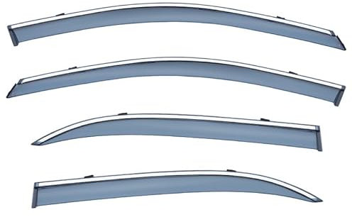 VURB 4 Stück Autofenster Windabweiser für BYD F3/F3R/G3/G3R/L3 2010-2021 2022 2023 2024, Langlebiger Seitenfenster Visiere Regenschutz Zubehör Einfache Montage