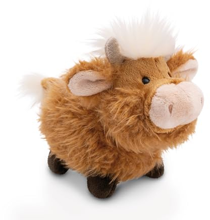 NICI Kuscheltier Hochlandrind McMooray 18cm braun - Stofftier aus weichem Plüsch, niedliches Plüschtier zum Kuscheln und Spielen, für Kinder & Erwachsene - tolle Geschenkidee - 61115
