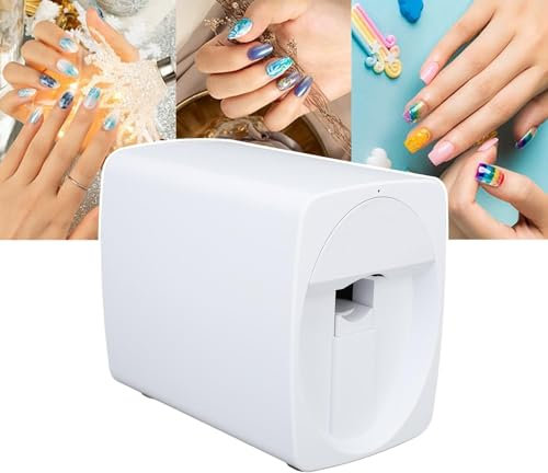 Mini Nail Printer Machine With Ink Cartridge, Custom Designs Accurate Recognition App Controlled Portable Diy Nail Art Machine
