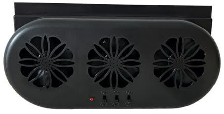 KACEPAR Ventilador de refrigeración de coche, ventilador de escape USB, enfriador de aire montado en ventana, ventilador de motor portátil, para coche RV camión SUV camping-car