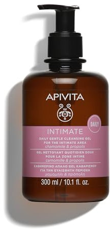 Apivita Intimate Sanfte Intimwaschlotion – Tägliche Pflege mit Kamille, Propolis & Aloe Vera Saft – Natürlicher, Sulfatfreier & pH-Balance Reiniger – Hautkomfort & Anti-Geruch – pH 5,0 – 300 ml