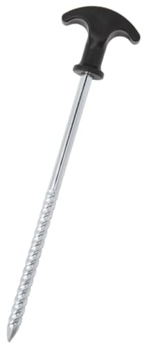 vidaXL Zeltheringe 12 STK., Zelthering mit Gewindeoberfläche, Bodenanker für Outdoor-Ausrüstungen, Zeltpflock Erdnagel, Verzinkter Stahl