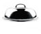 Beufee Stainless Steel Wok Lid, 38cm, Silver, Classic, Semicircular, Simple Fit, Dishwasher Safe