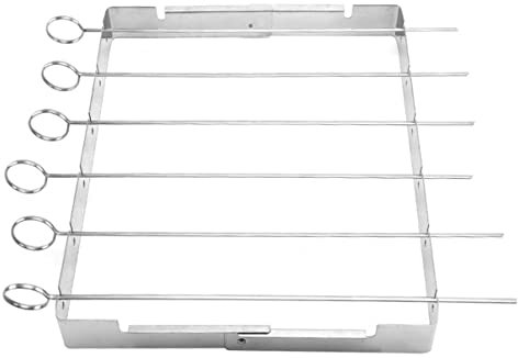 KONTONTY Parrilla para Barbacoa De Jardín Suministro De Asado Brochetas De Metal