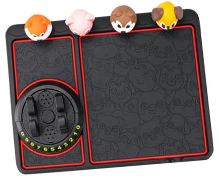 Uonlytech rutschfeste Handyhalterung Für Auto Mit Tiermotiv -pad Und Nummernschild Drehbar Wiederverwendbar Für Smartphone Und