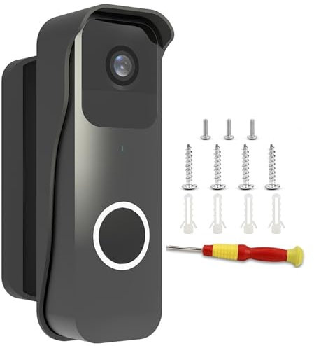 Doorbell Holder for Blink Adjustable for Blink Doorbell Holder (up to 110 Degree Tilt) Ring Doorbell Holder Waterproof Bracket for Blink Video Doorbell Easy Installation Black