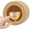 Nuyhgtr Magnetische Türklingel, Türöffnung, Holzglocke, rustikales Klangzubehör, Heimdekor-Glocke, natürliches Holz, Buche Walnuss für Café-Studio, Eingänge, 5 cm, Schwarz Walnuss,
