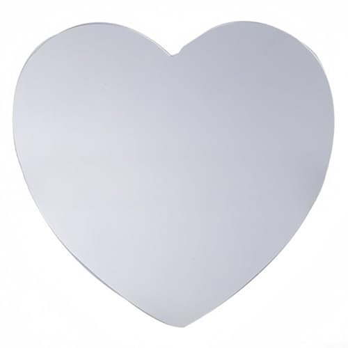 Autohesion Spiegel in Herzform, dekorativer Wandspiegel für Schlafzimmer und Wohnzimmer, einzigartiges Design für schöne Räume (40 cm)
