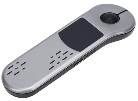 Cuifati Wireless Presenter Remote Wiederaufladbarer Präsentations-Clicker-Pointer mit Touchpad für PC Laptop OS OS X (Gray)