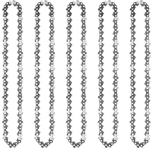 Joycabin 5 Stück Sägeketten 40cm/16 mit 56TG 1,1mm 3/8LP Kettensäge Kette | Ersatzkette für Diverse Motorsäge Kettensäge,Elektro Kettensägen Zubehör Ketten Ersatz für Gartenbaum,Holzzweigen,Zimmerei