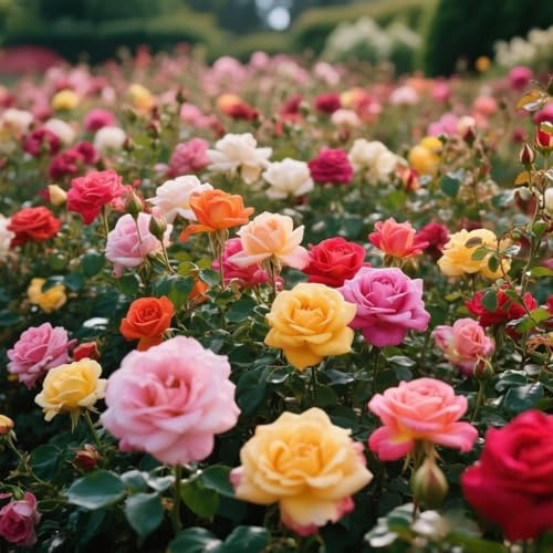 Semi di rose misti 200, varietà resistenti al freddo selezionate per l'inverno! Abbastanza installato rapporto qualità-prezzo è molto alto, facile da vivere e diversificato, il balcone e il cortile