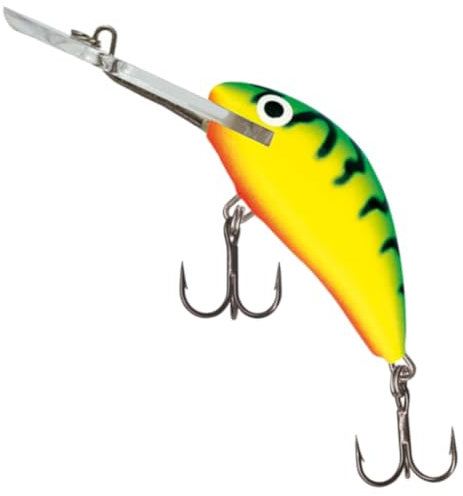 Salmo Hornet 4cm 3,8g Super Deep Runner - Wobbler, Salmo Farben:Green Tiger