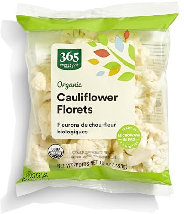 365 by Whole Foods Market, Organic Cauliflower Florets, 10 oz