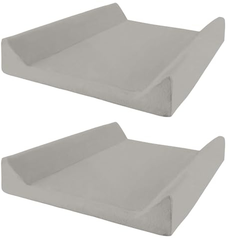 Lilly and Ben Wickelauflagenbezug 2er Pack I kuscheliger & saugstarker Bezug mit Baumwoll-Oberfläche für Wickelauflage I pflegeleichter Spannbezug aus weichem Frottee