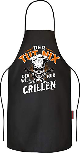 RAHMENLOS BBQ-Grillschürze Kochschürze für Männer: Der tut nix - Der will nur grillen