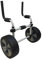 Riber Sit on Top Kayak Trolley - Lightweight - Suitable for Outdoor Use- Foldable - Removable Uprights and Wheels - Large Puncture Proof Tyres - Capacity 45kg