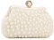 UBORSE Evening Clutch Purse Wedding Beaded Pearl Clutch Bag Bridal Handbags Chain Small Shoulder Crossbody Bags for Womens Ladies